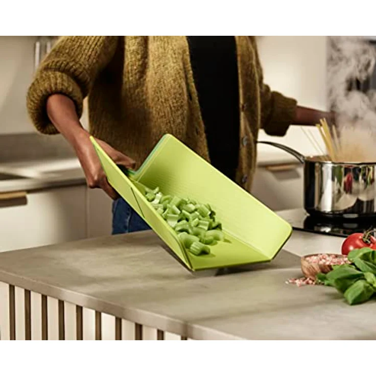 Joseph Joseph Chop2Pot Plus Faltbares Schneidebrett , grün, Regulär – Bild 5