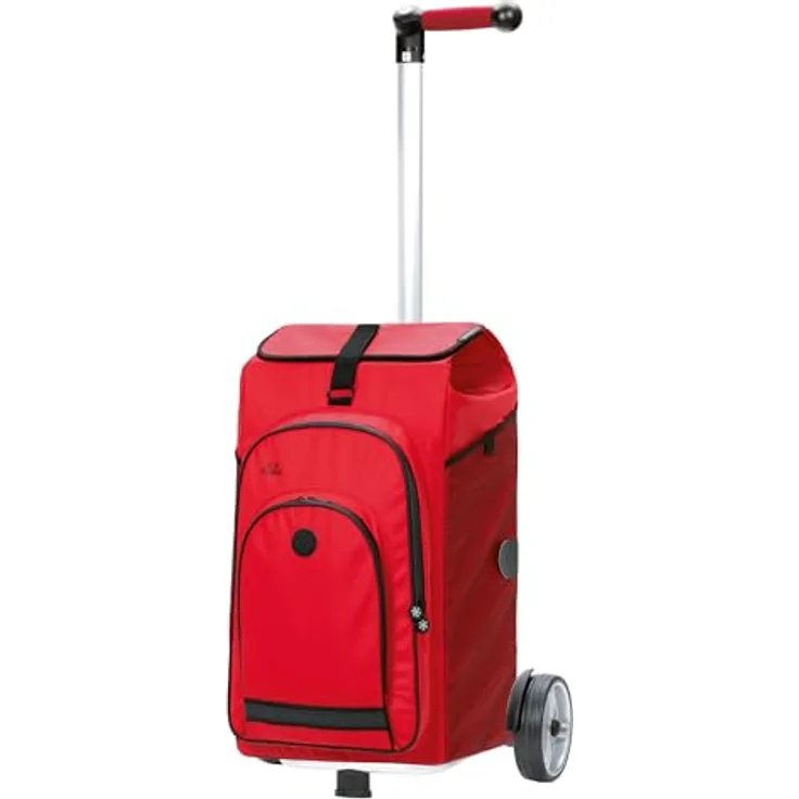 Andersen Shopper Unus Shopper Hydro 2.0, Einkaufstrolley 67 cm, rot, 100% Polyester, kompakt 36 cm x 24 cm