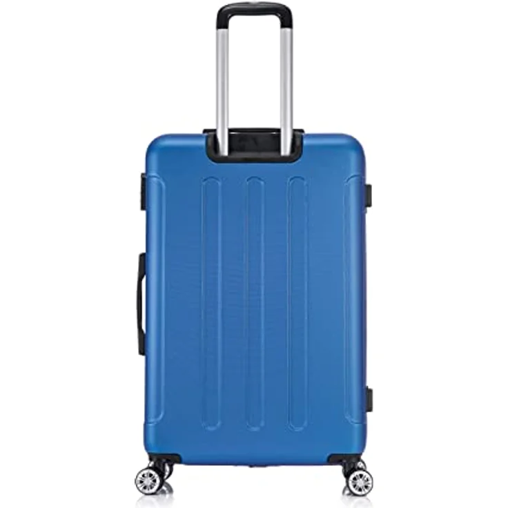 Flexot Flex-2045 Koffer (XL, Perl-Blau) mit Zwillingsrollen und Hartschale – Bild 3