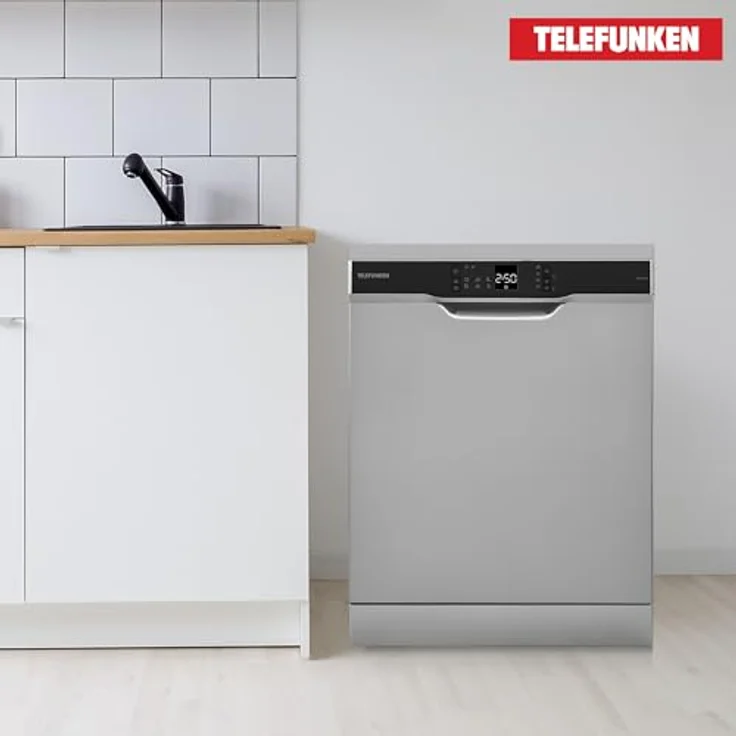 Telefunken GFS6012DI, freistehender Geschirrspüler 60 cm, 12 Maßgedecke, Silber, 6 Programme, AquaStop, Eco, 45 dB – Bild 8