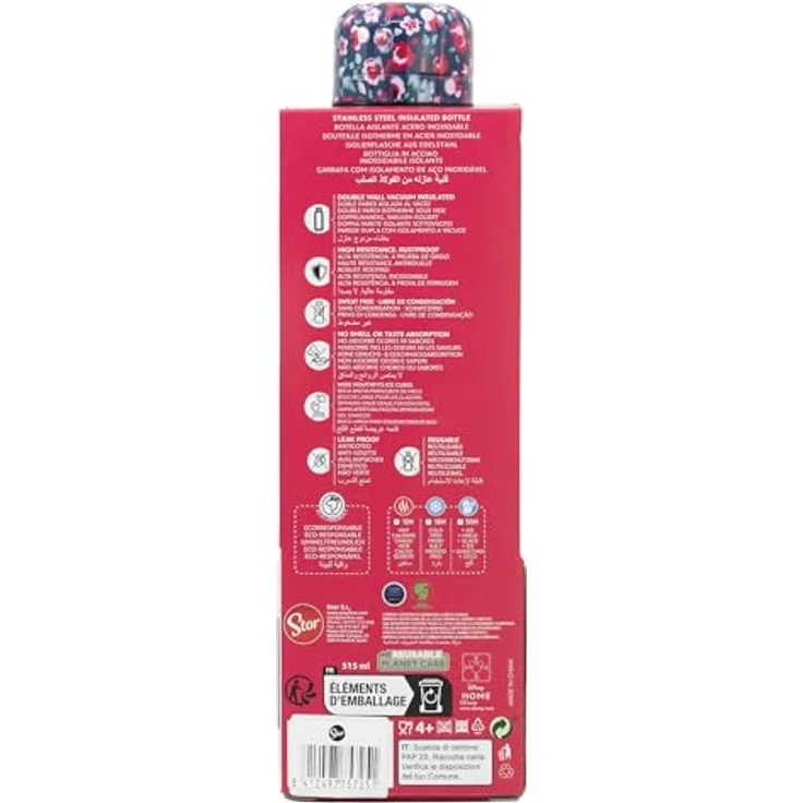 Stor Thermoflasche Snoopy 500/700 ml aus Edelstahl mit luftdichtem Verschluss und italienischem Design, BPA-frei, offiziell lizenziert – Bild 5