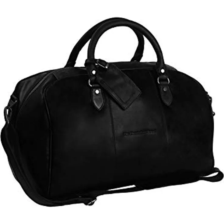 The Chesterfield Brand Wax Pull Up Weekender Reisetasche aus 100% Leder, 46 cm, schwarz
