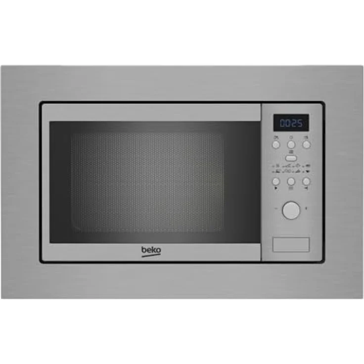 Beko BMOB 17131 X Mikrowelle, Einbaugerät, 700W, 5 Leistungsstufen, Garraum 17 Liter, Timer, Schnellstart, 8 Automatikprogramme, silber – Bild 2