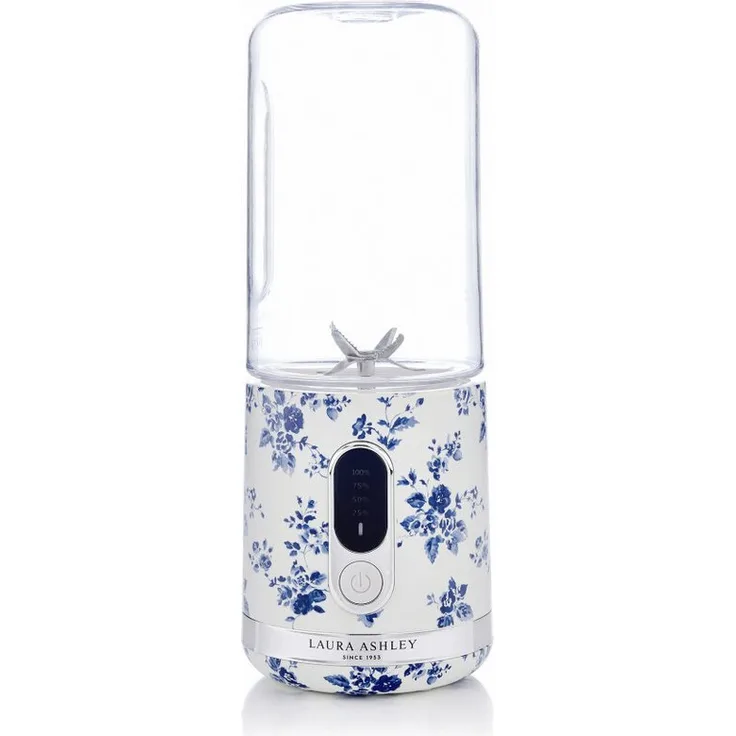 VQ Laura Ashley Stabmixer Smoothie Maker, 450 ml Flasche, schnelllade Akku, 25.000 U/min, China Rose, 100 W