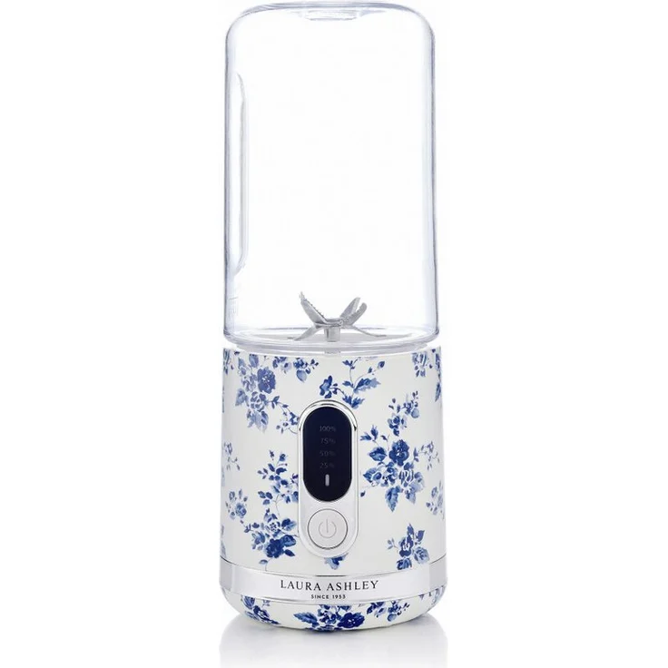 VQ Laura Ashley Stabmixer Smoothie Maker, 450 ml Flasche, schnelllade Akku, 25.000 U/min, China Rose, 100 W