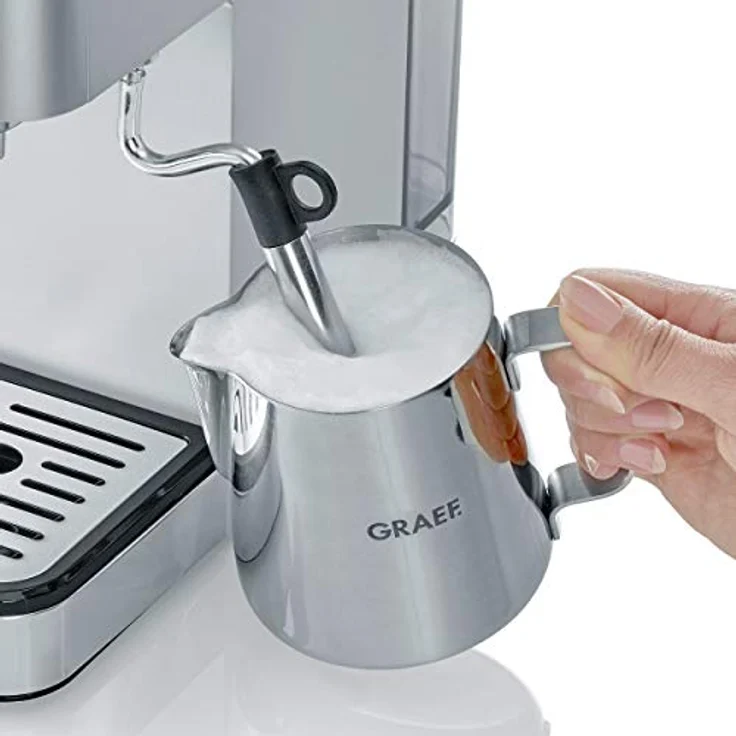 Graef Espressomaschine Salita ES400, 15-Bar-Pumpe, Single-Thermoblock, Silber – Bild 3