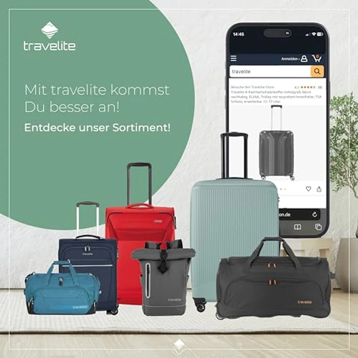 Travelite Elvaa 4w Trolley L Schwarz, 102 l Volumen – Bild 8