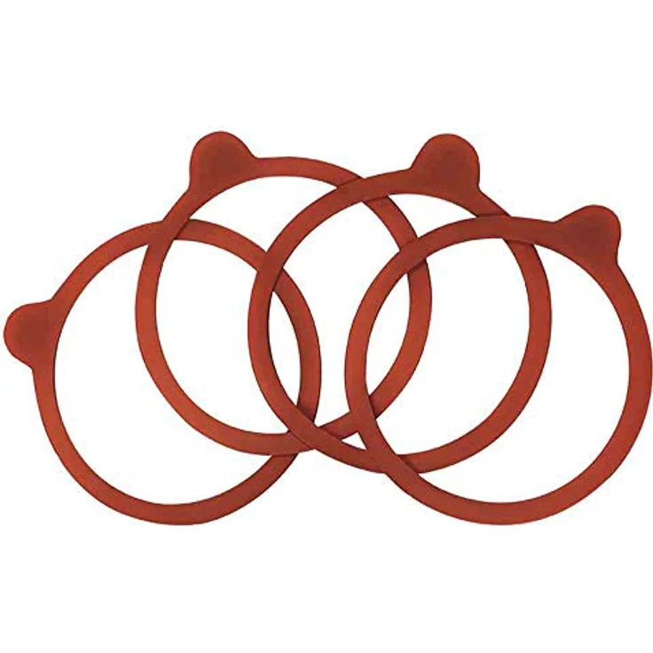 Axentia Weck Einmachgummi für Weckgläser, Silikon, Rot, 1 x 1 x 1 cm – Bild 3