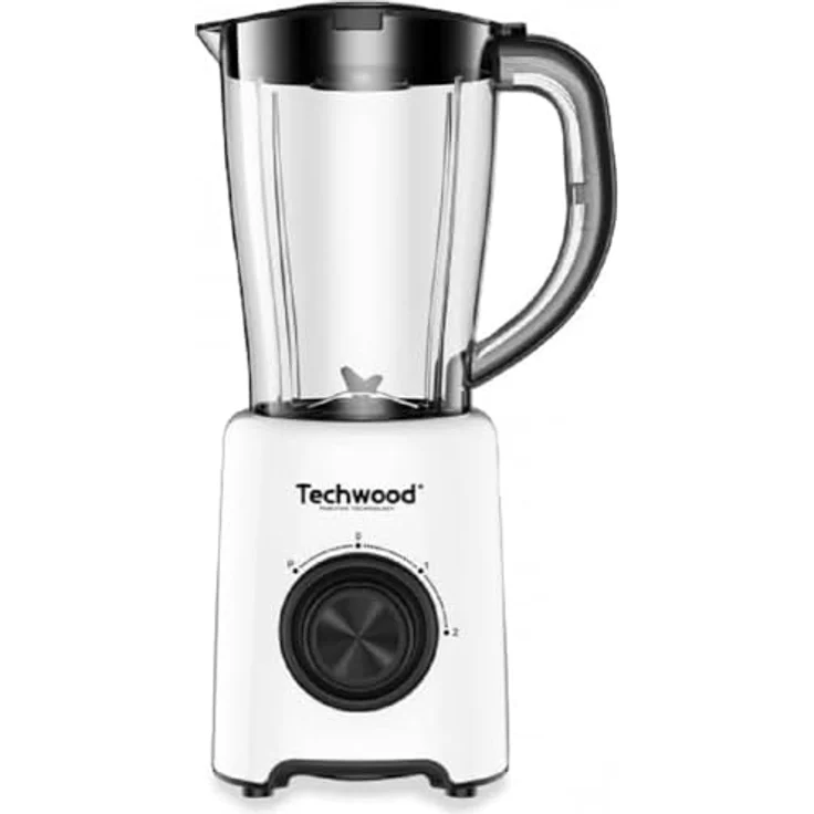 Techwood TBL-771 Standmixer, 2 Geschwindigkeitsstufen, 500 W, 1,5 l, Weiß – Bild 1