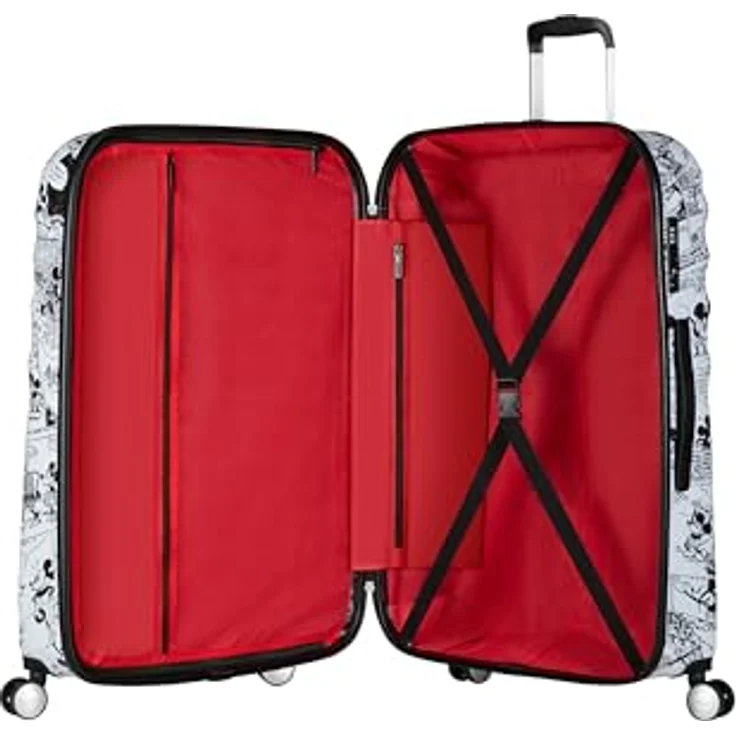 American Tourister Wavebreaker Disney FL - Spinner L, Koffer, 77 cm, 96 L, Mehrfarbig (Minnie Comics White) – Bild 5
