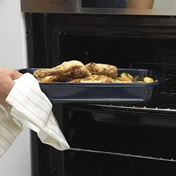 Russell Hobbs RH01144EU 34cm Thermoglasbräter, 2.2L backblech, Dreifachbeschichtung Thermoglas auflaufform, Mikrowellen-/Spülmaschinen-/Tiefkühlgeeignet backform – Bild 3