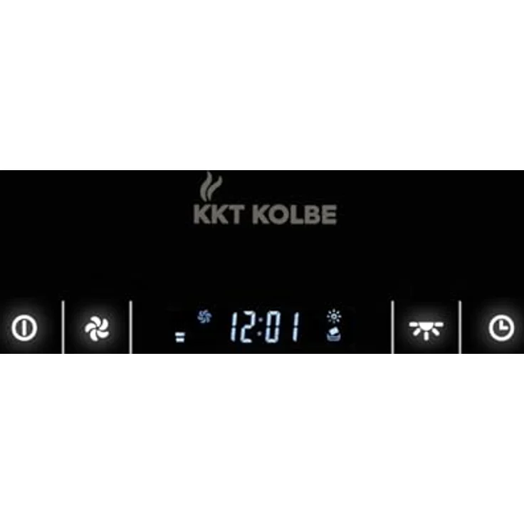 KKT KOLBE BOX400S Dunstabzugshaube 40 cm, Inselhaube aus Edelstahl mit schwarzem Glas, SensorTouch Bedienung, LED-Beleuchtung, 4 Leistungsstufen, Energieeffizienzklasse A++ – Bild 2