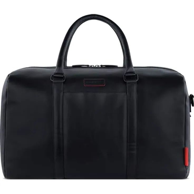 bugatti Clark Weekender Reisetasche, Leder 45 cm, schwarz, 100% Leder