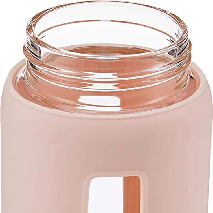 Sigg Trinkflasche Dream Glas Wasser Flasche Mit Silikon, hitzebeständig Griff. 0,65 l, BPA-frei, Blush – Bild 4