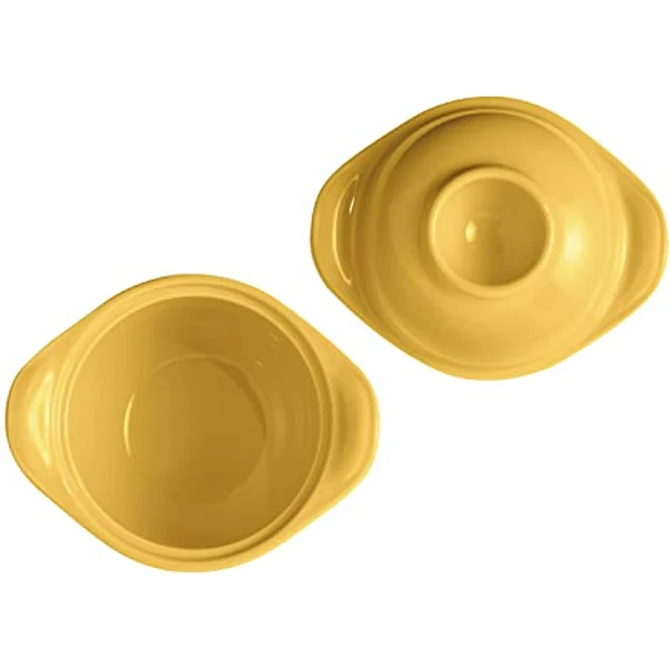 Emile Henry Egg Nest, Eierkocher aus Keramik für 1-3 weichgekochte Eier, ideal für Ofen und Mikrowelle, grau – Bild 3
