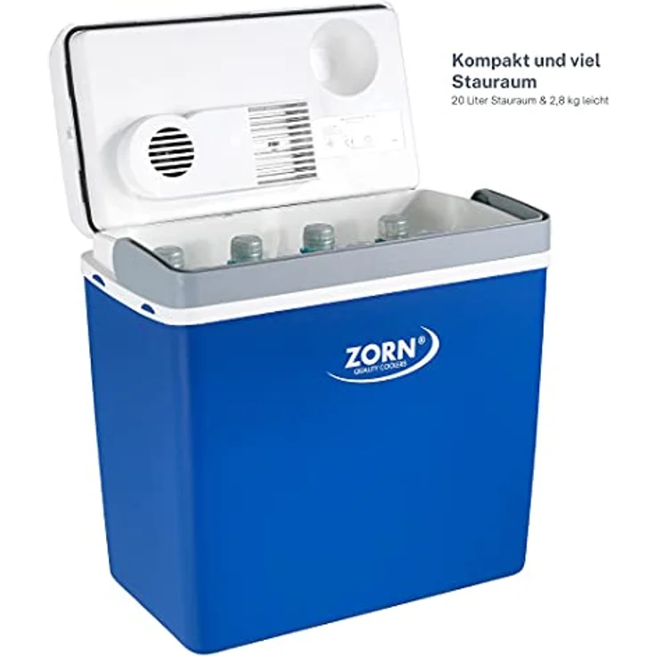 ZORN Z 24 Kühlbox, 20 Liter, 12V, fürs Auto, Kunststoff, blau – Bild 6