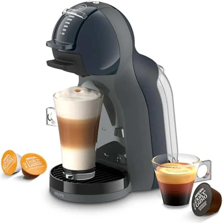 KRUPS NESCAFÉ Dolce Gusto Mini Me 2, Kaffeekapselmaschine mit einstellbarer Temperatur und Menge, über 45 Getränke, kompakt, Cosmic Grey, KP143BF0.26 – Bild 1