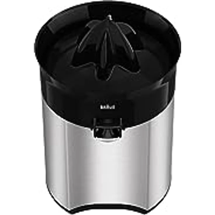 Braun CitrusQuick 5 CJ5050 BK Zitruspresse, Direkter Saftauslauf, Anti-Tropf-Auslauf, Start/Stopp-Automatik, einfache Reinigung, Direktserviersystem, Inklusive Schutzdeckel, 60W, Schwarz – Bild 3