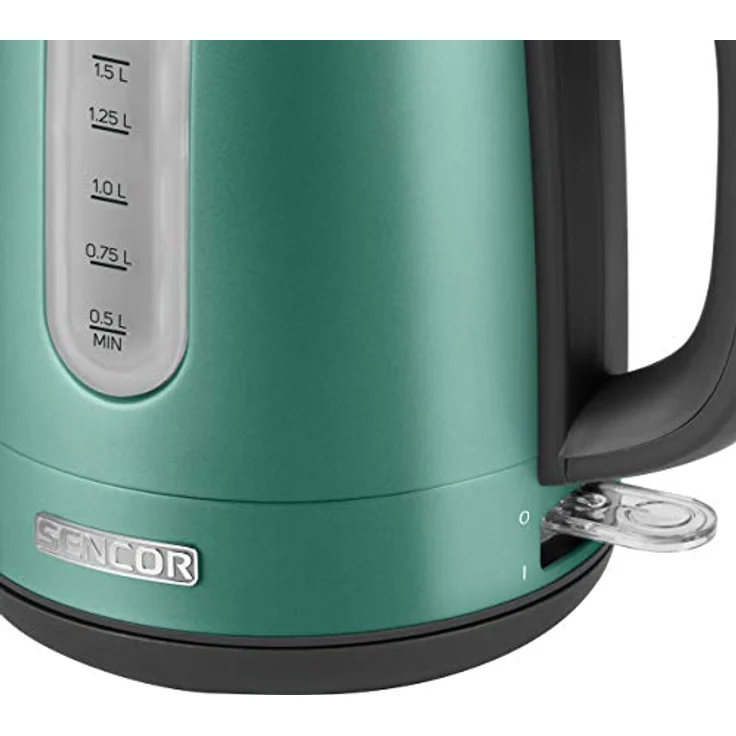 SENCOR SWK 1771GR Wasserkocher aus Edelstahl mit abnembarem Filter (2150 Watt, Volumen 1,7 L) metalic grün – Bild 6