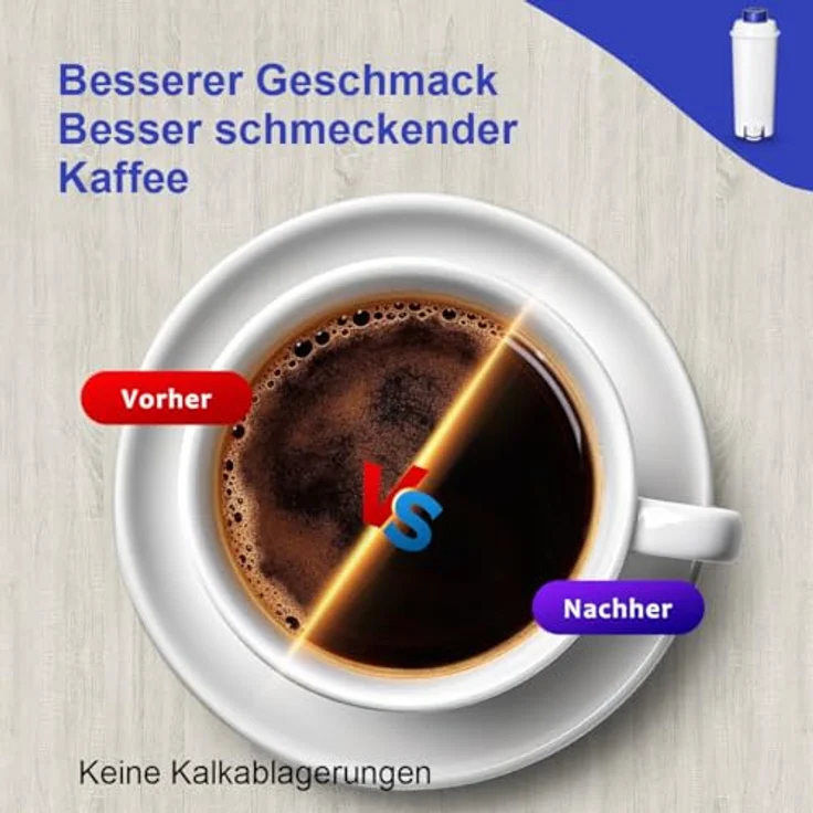 Filswa Wasserfilter DLSC002 für De'Longhi Kaffeemaschinen, 6 Stück Filterkartusche zur Reduzierung von Kalkbildung und Verlängerung der Lebensdauer – Bild 6