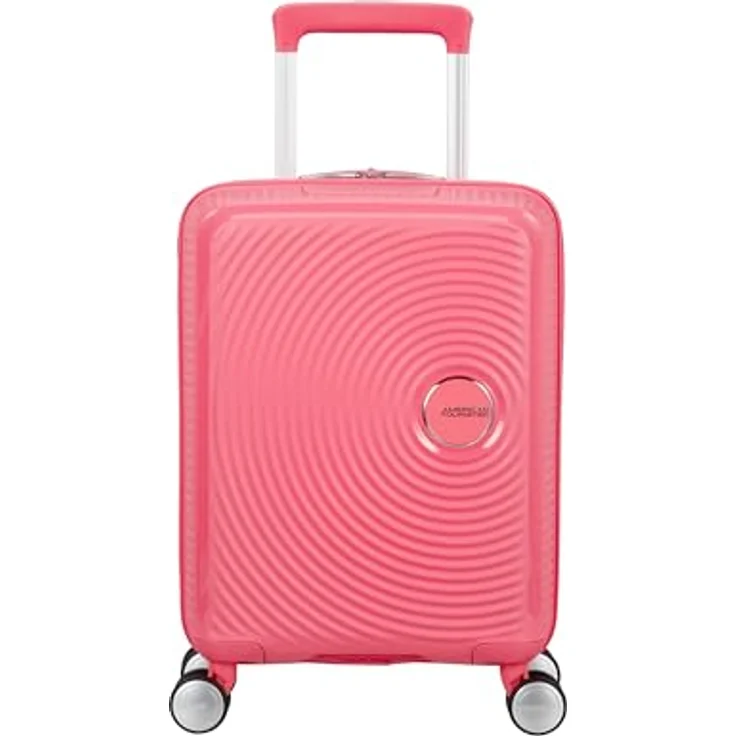 American Tourister Soundbox Mini - Spinner XS, Kindergepäck, 47 cm, 22 L, Rosa (Sun Kissed Coral), Robustes Polypropylen, Personalisierungs-Stickerbogen, 100 % recyceltes Rpet-Futter – Bild 2
