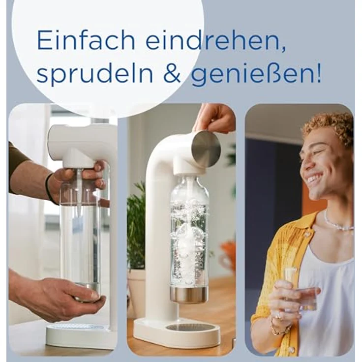 BRITA sodaONE Wassersprudler, inkl. CO2-Zylinder, 1 PET-Flasche, weiß – Bild 3