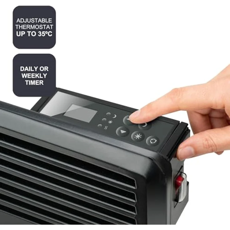 Black + Decker BXCSH1800E Heizkonvektor, 1800 W, Steel, Konvektor – Bild 6