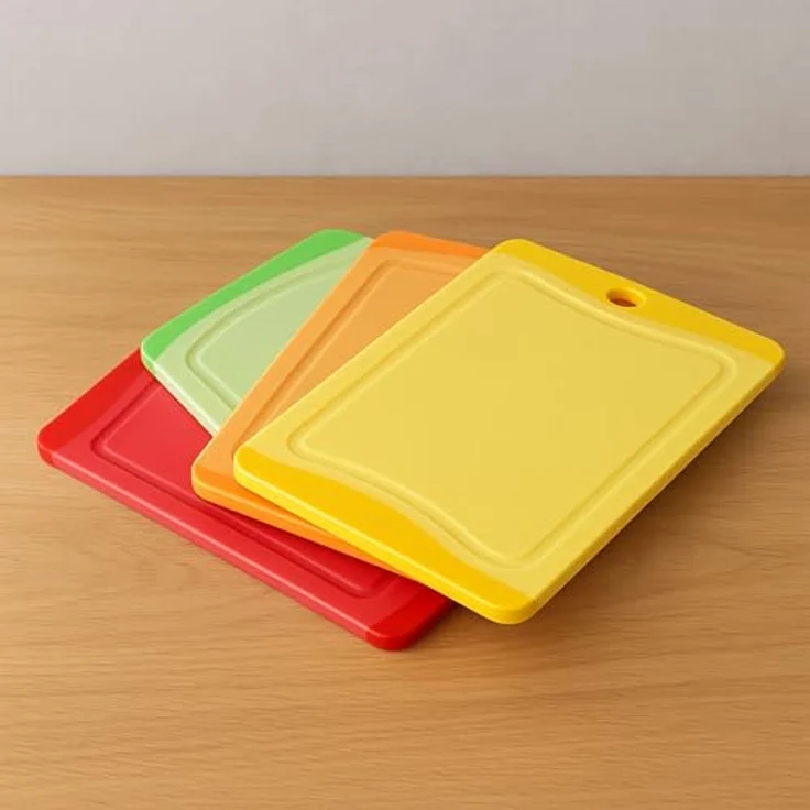 STONELINE Set, 4-TLG, 20 x 14 cm, rot, orange, grün, gelb, Kunststoff Schneidebrett, bunt, 20.1 x 13.9 x 3.1 cm, 4-Einheiten – Bild 8