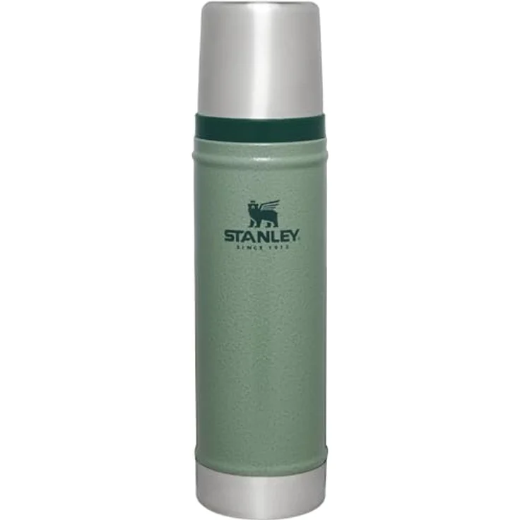 Stanley Classic Legendary Thermosflasche 0.59L - Edelstahl, BPA-frei, hält 18 Stunden heiß oder kalt, spülmaschinenfest, Hammertone Green – Bild 1