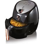 Tower T17021RG Heißluftfritteuse für die Ganze Familie mit Schneller Luftzirkulation - Manuell - 60-Minuten-Timer - Airfryer 4,3 l - 1500W - Schwarz & Rosé-Gold