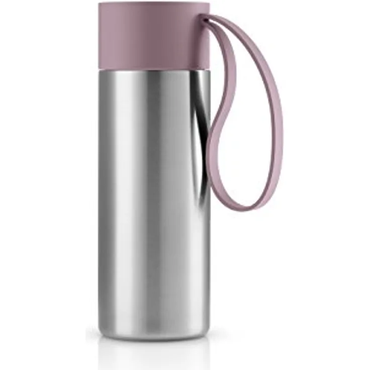 Eva Solo To Go Cup 0.35 Liter, doppelwandiger Thermobecher mit funktionalem Klickdeckel, Nordic Rose
