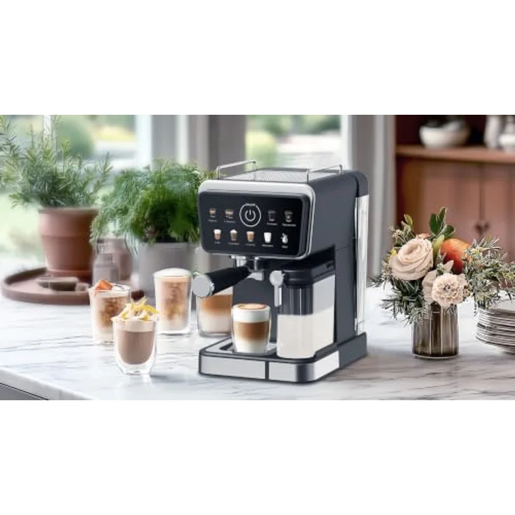 LUND Kaffeevollautomat 68502, 1350W, 9-in-1 mit automatischem Milchaufschäumer und 1,5 l Wassertank – Bild 8