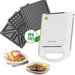 Taylor Swoden Manor Waffeleisen Sandwichtoaster 3-in-1, 1200 W, 4 Sandwiches, Antihaftbeschichtung, Weiß