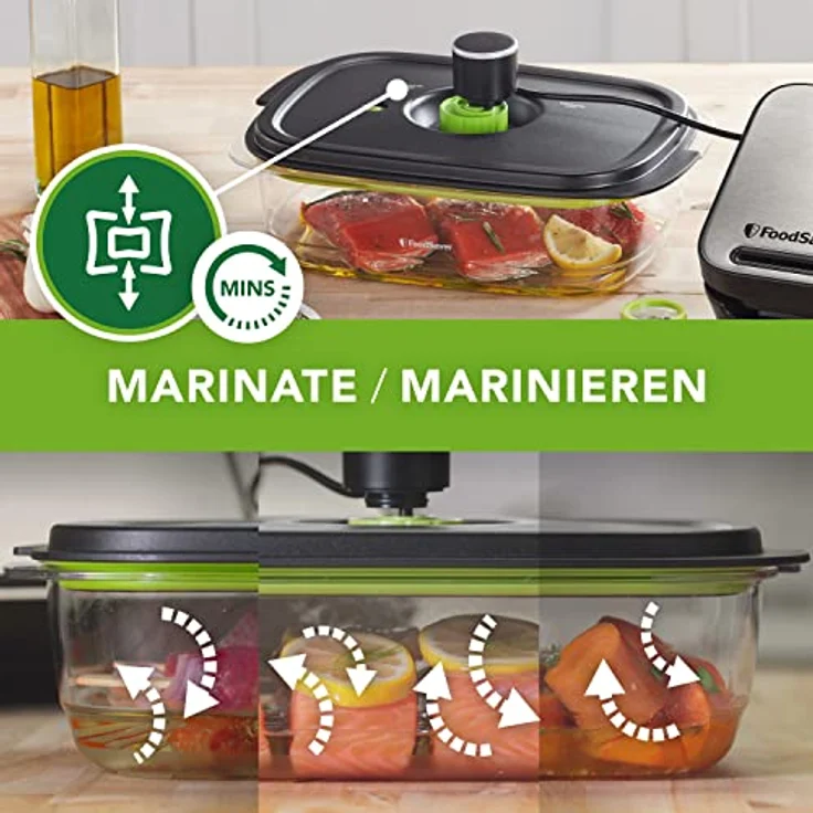 FoodSaver Preserve & Marinate Vakuumbehälter auslaufsicher spülmaschinenfest luftdichter BPA-freier – Bild 4
