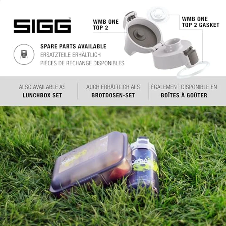 Sigg 9001.50 Viva One Football Tag Trinkflasche Grau – Bild 6