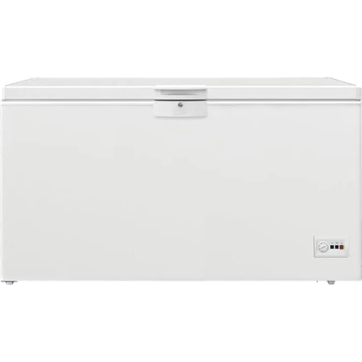 Beko HSM46740 Gefriertruhe groß, 451 l Nutzvolumen, 3 Gefrierkörbe, Innenbeleuchtung, abschließbar, Weiß - Preisvergleich