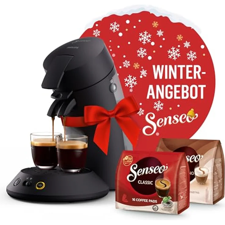Philips Senseo Kaffeepadmaschine Original Plus CSA210/69, mit zwei Kaffee-Einstellungen, nachhaltiges Design aus 28% recyceltem Plastik, inkl. Gratis-Zugabe (Wert 5 € UVP) – Bild 2
