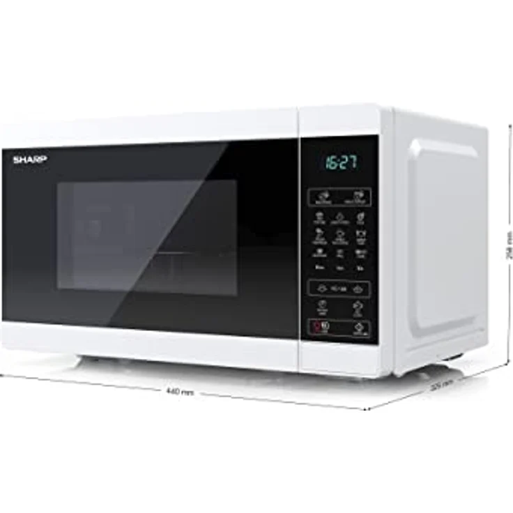Sharp YC-MG02E-W Mikrowelle mit Grill, Standgerät – Bild 2