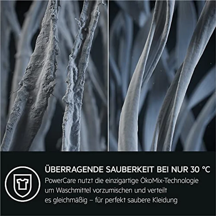 AEG LR8BI7480 Einbauwaschmaschine / Serie 8000 mit PowerCare / Faserschutz / Auffrischfunktion / 8 kg / Mengenautomatik / Nachlegefunktion / Kindersicherung / Schontrommel / Wasserstopp / 1400 U/min – Bild 2