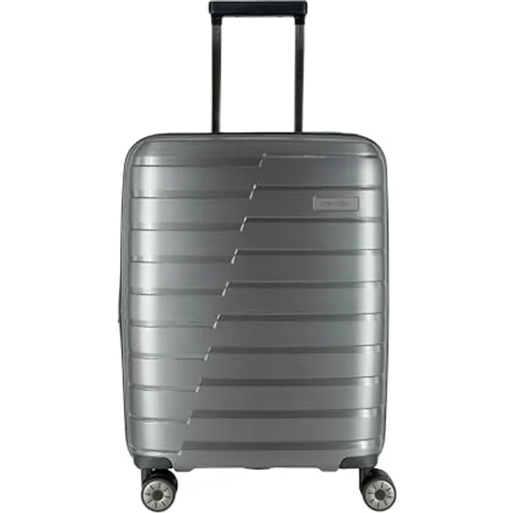 Travelite Air Base, Kabinentrolley 55 cm mit Dehnfalte, grau, 100% Polypropylen – Bild 1