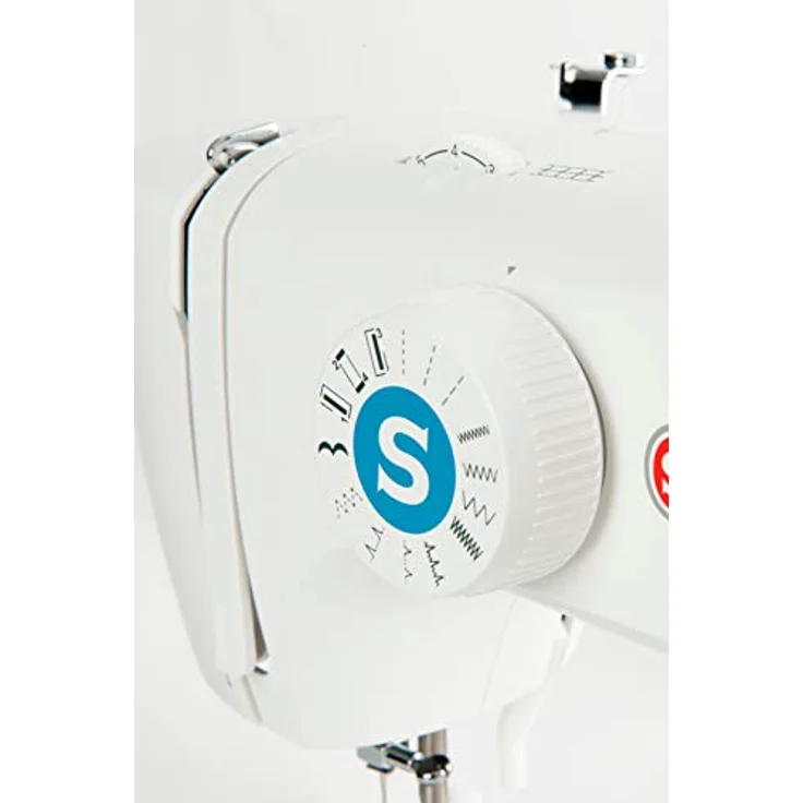 VSM Singer M 2105 Metallgehäuse 8 Stiche Knopfloch Leichtgewicht Nähmaschine, weiß – Bild 6