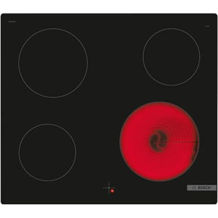 Bosch NKE611GA2E, Serie 4, Elektro-Kochfeld, 60 cm, Schwarz, Rahmenlos aufliegend, herdgesteuert – Bild 2