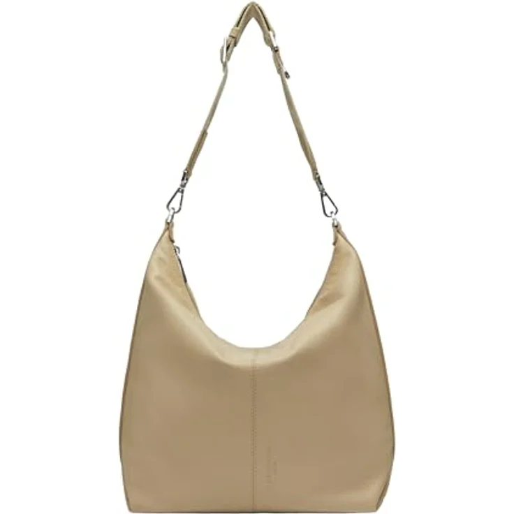 Liebeskind Paris Schultertasche M, 40 cm, 100% Leder, beige – Bild 1