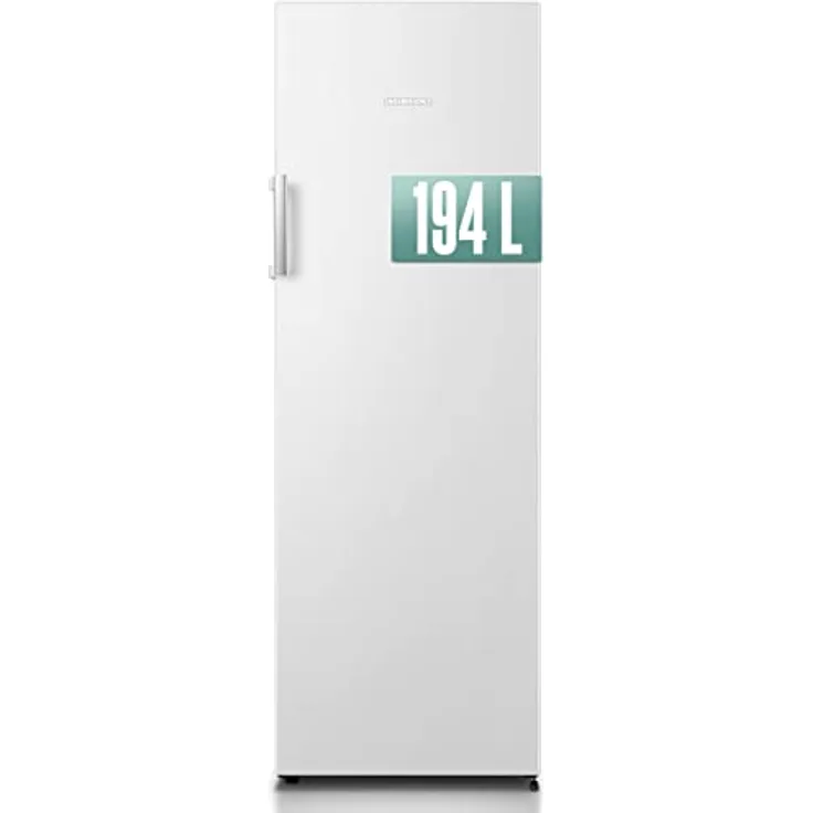 HEINRICHS Gefrierschrank, Freezer, No-Frost Schutz, 5x Gefrierschublade +1x Gefrierfach, LED-Display,Airflow, wechselbarer Türanschlag, Alarmfunktion, Temperatur:-14°C~-24°C, Heinrich´s (weiß)