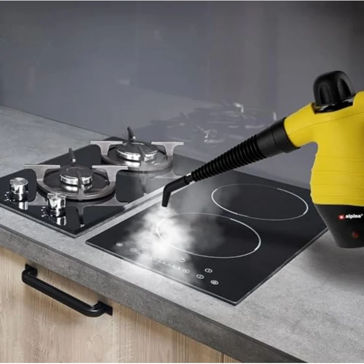alpina Dampfreiniger - Handdampfreiniger - Kompakt & tragbar - tötet Bakterien - mit 10 Zubehörteilen - 1050 Watt – Bild 6