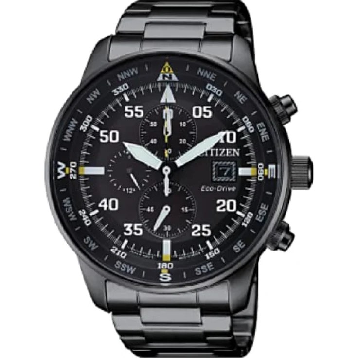 Citizen Armbanduhr Herren Chronograph Eco Drive Chronograph CA0695 84E, Quarzuhr, 44 mm, grau – Bild 2
