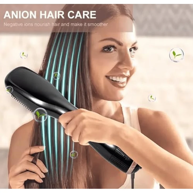 Lalano`S Cosmetics Haartrockner One Step Volumizer Hair Dryer Warmluftbürste, 1200,00 W, 3 in 1 Hairstylist Haarglättbürste, mit Keramik-Heiztechnologie und Ionisator, Cool, Low und High Temperatur einstellbar – Bild 6