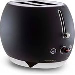 BUGATTI Romeo, Multifunktions-Design-Toaster aus Edelstahl, 7 Bräunungsstufen, 4 Funktionen, 870-1035 W, Schwarz Matt