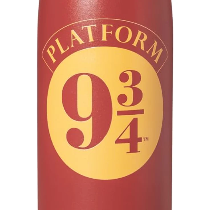 Grupo Erik Harry Potter Gleis 9 3/4 Trinkflasche Edelstahl, Thermosflasche 500 ml, Auslaufsicher, Rot – Bild 5