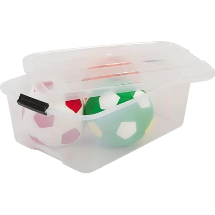 IRIS 6er-Set stapelbare Aufbewahrungsboxen 'Top Box', mit Deckel und Klickverschluss, 30 Liter, Kunststoff - Plastik, transparent – Bild 5
